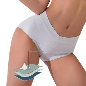 Culotte <span class=keywords><strong>menstruelle</strong></span> taille haute pour femme, 3 couches absorbantes, avec trous de ventilation, anti-fuite, pour dormir et post-partum - Product Image 2