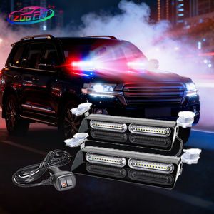 Lampu strobo darurat mobil LED 48W, lampu sorot darurat kondisi baru berkedip merah biru Amber warna putih - Product Image 1