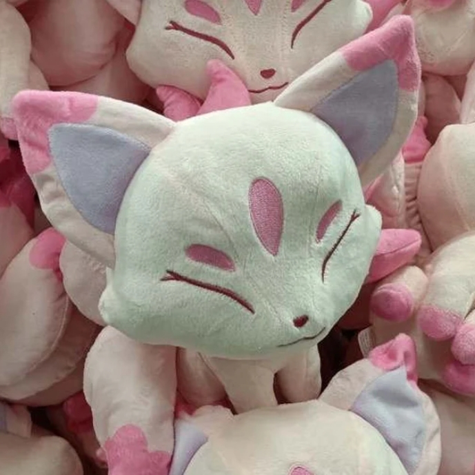 完売 2024 Kawaii Toy Fox Pink Cute - Plushie Sakura Kitsunes ジャケット・アウター