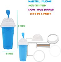 Bouteille de 350 ml en silicone écologique pour smoothies surgelés, coupes glacées, milkshakes et slushies, à refroidissement rapide, pour préparations maison