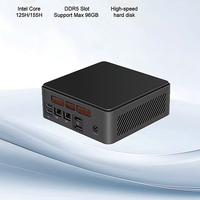 Mini PC EGLOBAL Fan con Intel Core Ultra 5 125H, DDR5, SSD M.2, Windows 10, Nuc, 5 Puertos USB, DP, HD, Tipo-C, WiFi y BT, LAN 2.5G, Linux