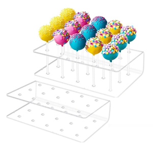 Su misura 15 fori portatile acrilico lecca-lecca espositore in acrilico trasparente <span class=keywords><strong>torta</strong></span> per Pop titolare e Candy espositore - Product Image 1