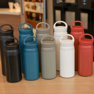 แก้วน้ำญี่ปุ่นแบบพกพา 350 มล. 500 มล. แก้วกาแฟสแตนเลสสตีลสองชั้นสุญญากาศ เก็บอุณหภูมิ ป้องกันการรั่วซึม พร้อมฝาปิด เหมาะสำหรับงานปาร์ตี้ - Product Image 5