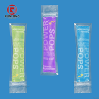 Sacs de bricolage à fermeture à glissière thermoscellée transparente personnalisée BOPP sacs d'opp pour sucette glacée emballage de glace jus de crème glacée yaourt