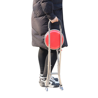 Béquille légère multifonctionnelle avec siège canne chaise béquille pliable antidérapante avec tabouret