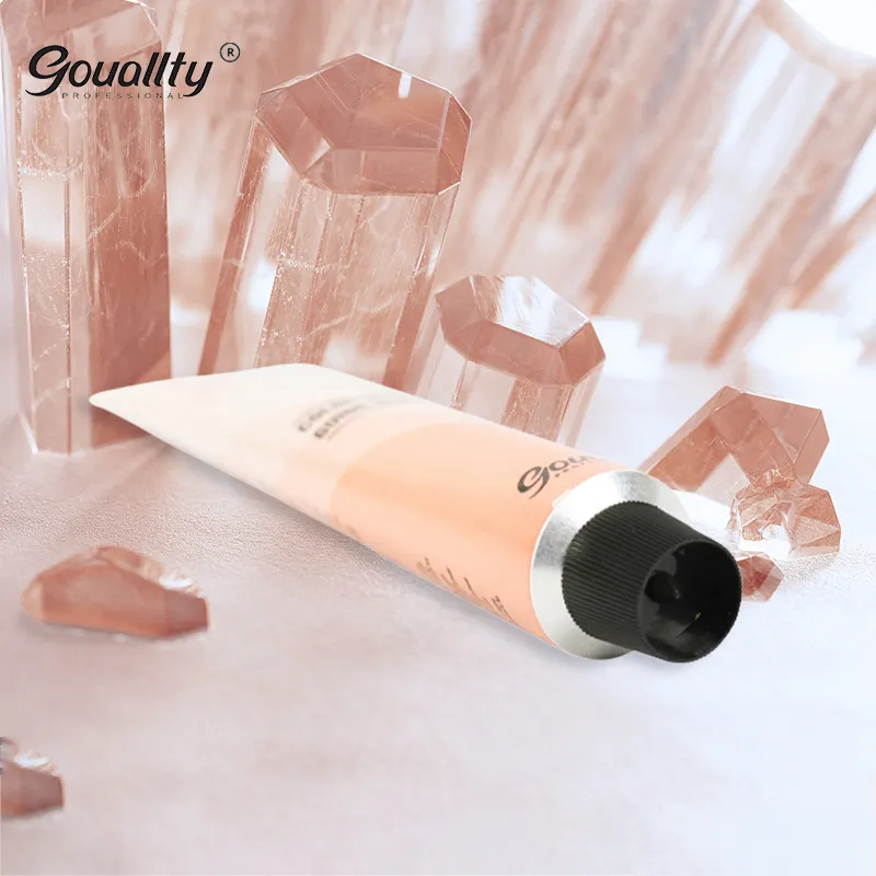 Gouallty ammonia creme cor do cabelo profissional, loiro cinza rosa