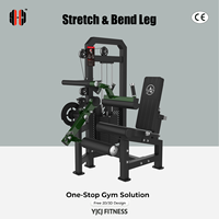 Machine à quadriceps et ischio-jambiers, extension et flexion assis, série YJCJ A912, en acier, usage commercial, solution d'entraînement intégrée pour salle de sport