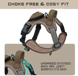 Tidak ada tali anjing untuk anjing sedang, dapat disesuaikan tidak tersedak rompi hewan peliharaan dengan tali anjing cocok Cerdas reflektif hewan peliharaan <span class=keywords><strong>Harness</strong></span> berjalan - Product Image 4