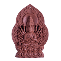 Collier pendentif Guanyin à mille mains parfumé aux herbes fait main, amulette de protection du zodiaque, bijoux spirituels de style chinois