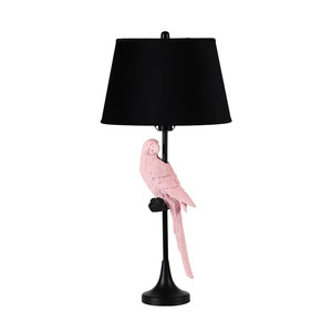 <strong>Rustic</strong> Light Contemporary Animal Polyresin Side <strong>Bed</strong> Nightstand <strong>Lamp</strong> Exquisite pink Bird Table <strong>Lamps</strong> - Product Image 4