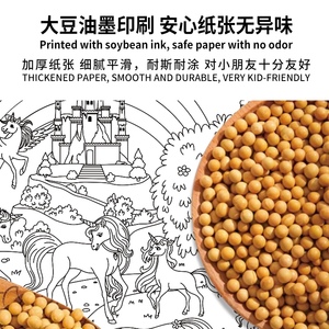 บริการพิมพ์ภาพ<span class=keywords><strong>วาด</strong></span> KEYBABY ตามสั่ง ธีมเจ้าหญิง <span class=keywords><strong>โปสเตอร์</strong></span>ระบายสีขนาดใหญ่สำหรับเด็ก ตกแต่งผนัง แจกตัวอย่างฟรี - Product Image 5