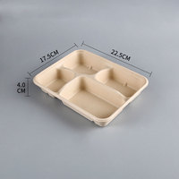 Plateau de restauration rapide vert personnalisé, vaisselle en pâte de 9 pouces 100% Compostable. Assiettes en papier Bagasse canne à sucre