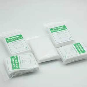 2025 chirurgical médical bras fronde cravate pansement jetable premiers soins coton gaze Triangle pansement - Product Image 4