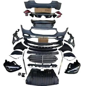 Kit Facelift PP di Alta Qualità, Paraurti Anteriore e Posteriore, Griglia per Mercedes Benz <span class=keywords><strong>W213</strong></span> <span class=keywords><strong>2016</strong></span>-2020, Aggiornamento 2021-2024 LCI Senza Tagli - Product Image 1
