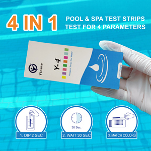 Bandelette de test d'eau manuelle <span class=keywords><strong>auto</strong></span>-mesurante 4 en 1 pour l'alcalinité totale et le pH du chlore libre dans les piscines/bains à remous - Product Image 6
