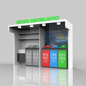 4 ngăn công cộng sáng tạo thông minh Thùng rác có thể ngoài trời không thấm nước Thùng rác <span class=keywords><strong>bin</strong></span> với camera giám sát thân thiện với môi rác - Product Image 6