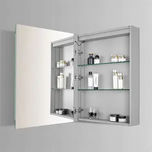 Led 똑똑한 거울과 세라믹 수채 내각을 가진 현대 목욕탕 허영 내각