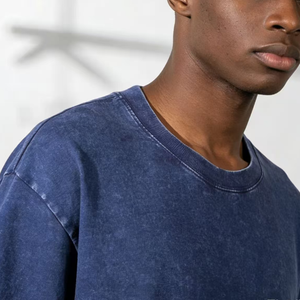 T-shirt Oversize Vintage Estiva con Logo OEM per Uomo e Donna, Personalizzabile con il Tuo Logo, 100% Cotone Pesante, Lavaggio Acido - Product Image 5