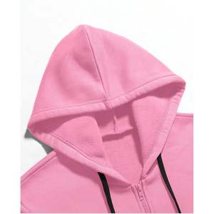 Sudadera con capucha y cremallera para hombre, diseño gráfico personalizado, manga larga, estilo casual, transpirable, de algodón French Terry. - Product Image 4