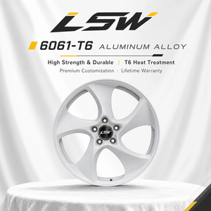 LS8029 High Quality Custom Forged Alloy <b>Wheels</b> Gloss Star Five <b>Spoke</b> Aftermarket Rims Fit For Audi Ford Tesla - Product Image 4