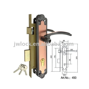 Bán Buôn Chất Lượng Cao Bằng Gỗ Cửa Key Xử Lý Khóa Và Bên Ngoài Nội Thất Cửa Nhôm Khóa Lỗ Mộng Khóa Xử Lý Bộ An Ninh - Product Image 2
