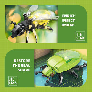 58230-58237 animaux insectes cigale coccinelle fourmi escargot MOC bloc briques modèle enfants bricolage assemblage bloc de construction <span class=keywords><strong>jouet</strong></span> ensemble <span class=keywords><strong>en</strong></span> gros - Product Image 5