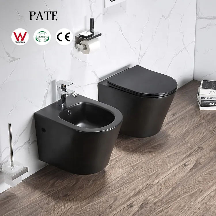 Modern Design Europese Stijl Wandmontage Keramische Badkamer Wc Sterke Flush Muur Opgehangen Commode Toilet