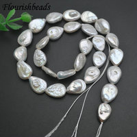 Bonne qualité à la mode perle d'eau douce naturelle grande taille goutte forme perles en vrac pour femmes hommes bijoux collier fabrication de bracelets