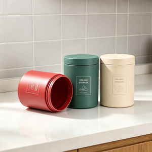 Pot en PET mat de 550 ml, 600 ml, 650 ml, 1200 ml pour le stockage de compléments alimentaires en poudre protéinée avec bouchon à vis - Product Image 1