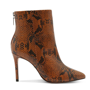 Stylish Stiletto High Heel Short Boots Snake Print <strong>Ankle</strong> <strong>Booties</strong> for Women - Product Image 2