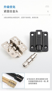 Dispositivo Enderezador de Acero Laminado en Frío de Aleación de Aluminio Sin Corte para Puertas de Gabinete - Diseño Moderno para Cocina, Sala de Estar y Escuela - Product Image 5