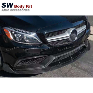 ลิ้นกันชนหน้าคาร์บอนไฟเบอร์แท้สไตล์ OEM สำหรับรถยนต์ C-Class W205 C63 Coupe คุณภาพสูง อะไหล่รถยนต์ - Product Image 2