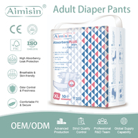 AIMISIN Bedruckte Einweg-Inkontinenz-Erwachsenenwindelhosen XL Atmungsaktiver Auslaufschutz Großhandelsangebot Muster OEM 3D-Auslaufschutz