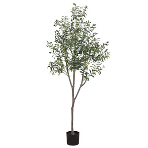 Plante Artificielle en Pot : <span class=keywords><strong>Olivier</strong></span> Vert pour Salon, Grande Plante <span class=keywords><strong>d</strong></span>'Intérieur, <span class=keywords><strong>D</strong></span>écoration de Sol, Pot pour Photographie Extérieure - Product Image 5