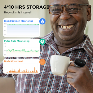 Wellue O2ring Health Monitoring Ring 16 Hours Battery Run Times Blood <strong>Oxygen</strong> SpO2 <strong>Sensor</strong> Apnea Sleep Monitor Pulse Oximeters