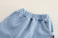 Ensemble de vêtements en jean pour bébé garçon, vente chaude, veste à col rabattu, haut à manches longues, jeans, ensemble de vêtements d'automne pour enfants