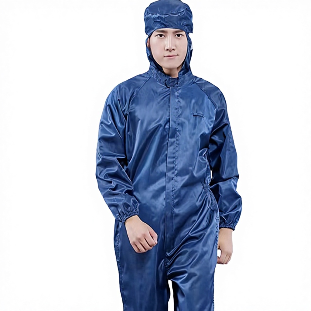 Tuta antistatica intera con cappuccio blu navy