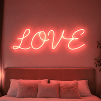 Lot en gros de néons LED personnalisés, conception gratuite, lumière acrylique, nom personnalisé pour cadeau d'anniversaire, fête, décoration murale de chambre
