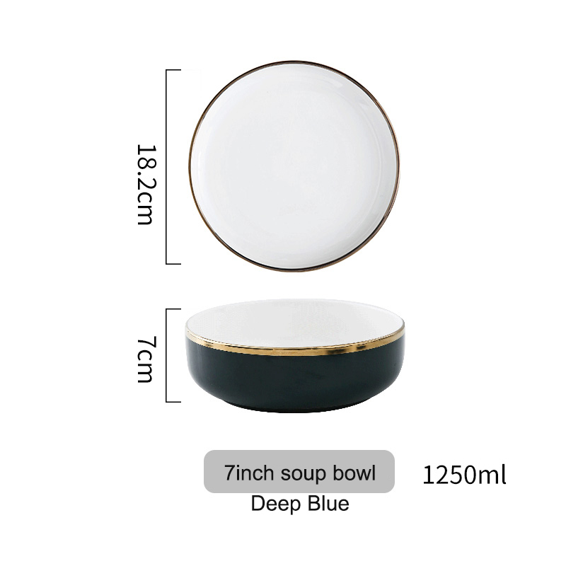 7 inch soup bowl white