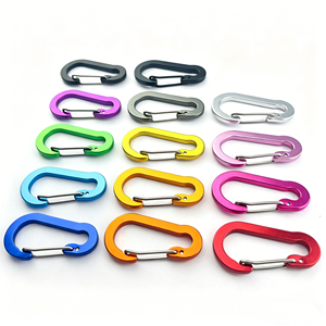 Mosquetón Portátil Ecológico de Aleación de Aluminio de 50 mm en Forma de D, Llavero Colorido para Escalada, Camping, Senderismo y Actividades al Aire Libre - Product Image 1