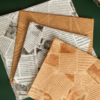 Papier d'emballage pour sandwichs, biscuits, pains à burger, personnalisé avec logo, résistant à la graisse, de qualité alimentaire, biodégradable et recyclable