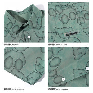 Conjunto de Camisa Casual Holgada y Transpirable de Verano con Estampado de Manga Corta Estilo Harajuku <span class=keywords><strong>Japon</strong></span>és de Moda <span class=keywords><strong>2022</strong></span> - Product Image 4