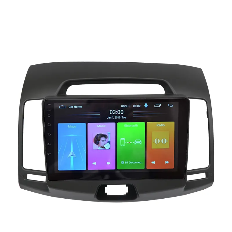 Srongseed 4 + 64 GB android dokunmatik ekran araç dvd oynatıcı radyo video sesli gps navigasyon oynatıcı için Hyundai Elantra 2007 2008 09 11 10