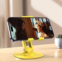 Support de téléphone et tablette universel pliable en ABS+fer avec hauteur et angle réglables Blanc/Noir Design flexible pour iPad Pro