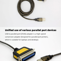 Kabel data printer pin CN36 pin antik kabel cetak 1284 kualitas tinggi USB ke USB paralel