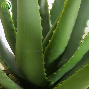 Bonsái de aloe <span class=keywords><strong>vera</strong></span> artificial pequeño, planta verde de plástico, decoración del hogar para festividades navideñas - Product Image 4
