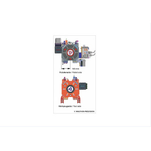 ระบบเปลี่ยนเครื่องมือ Walther-Praezision รุ่น 91495 สำหรับหุ่นยนต์ด้านข้าง ขนาด 160 มม. อุปกรณ์เสริมสำหรับเครื่องเจาะ - Product Image 1