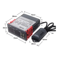 Thermorégulateur numérique pour incubateur AC 110V-220V STC-3028 Thermostat Hygrostat Contrôleur de température et d'humidité