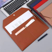 Organizador de Documentos de Viaje Portátil e Impermeable Personalizado, Carpeta A4, Bolsa de Cuero PU Personalizable con Logotipo Grabado con Láser