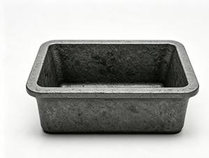 Pièce de fonderie en fonte gris sur mesure, bassin rectangulaire en alliages d'acier, service d'usinage - Product Image 1
